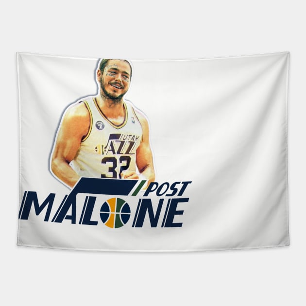 Post Karl Malone Tapestry by Shammgod