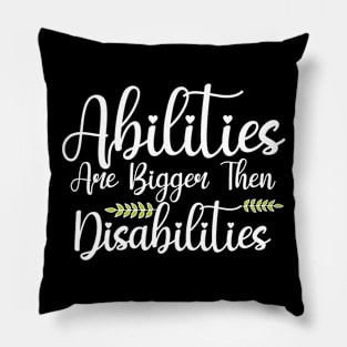 Abilities Disabilities Speech Therapist Pillow