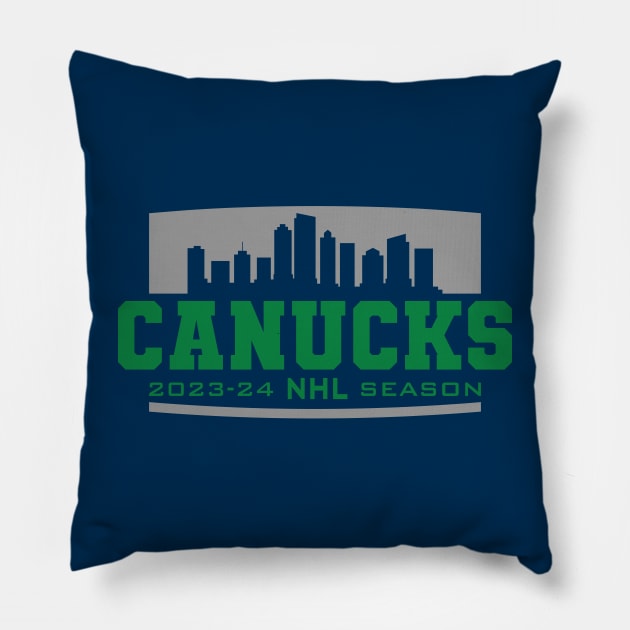 Canucks Hockey 2023 Pillow by Nagorniak