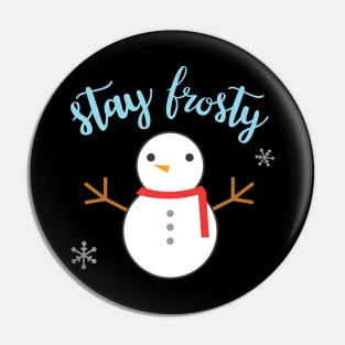 Cute Frosty Snowman Pin