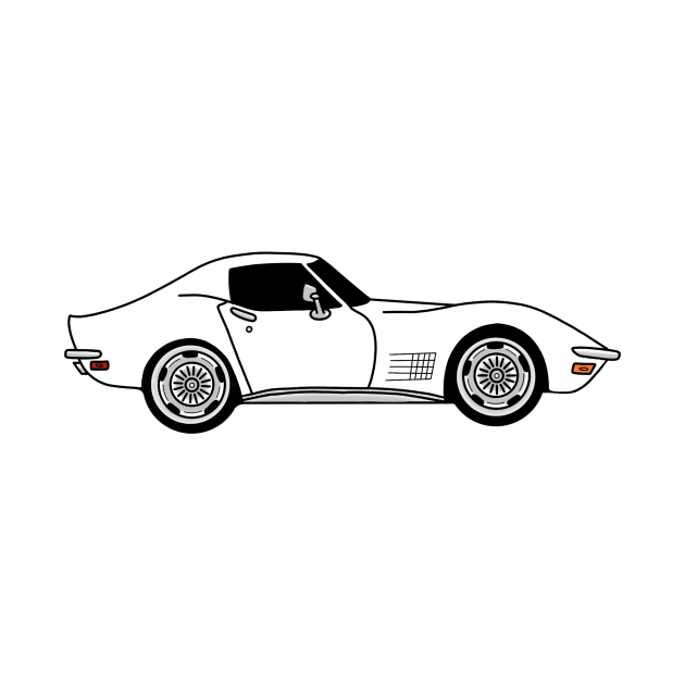 White C3 Corvette by ally1021