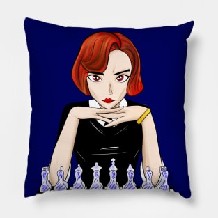 beth harmon the sports master in chess game Pillow