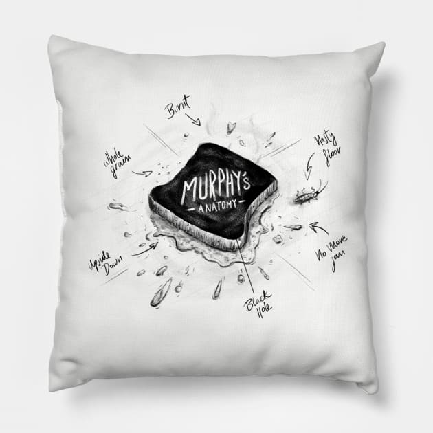 Murphy's Anatomy Pillow by linesonstuff