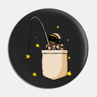 Pocket Astronaut Fishing Pin