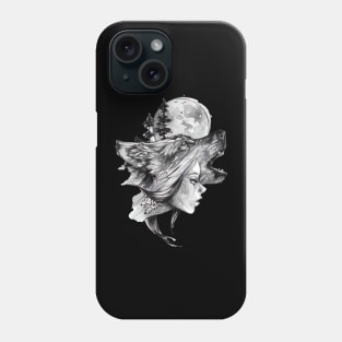 Woman Wolf Phone Case