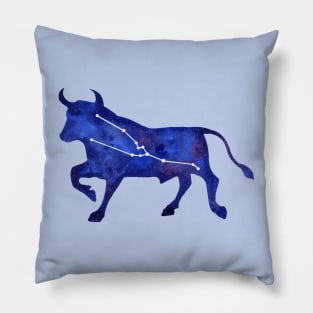 Astrological sign taurus constellation Pillow