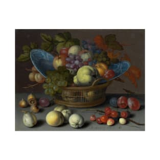 Basket of Fruits - Balthasar van der Ast Painting T-Shirt