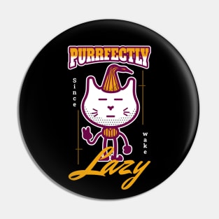 cute cat lazy purrfectly lazy Pin