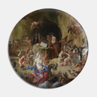 The Temptation of Saint Anthony by Mattheus van Helmont Pin