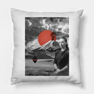 Alien Days - Surreal/Collage Art Pillow