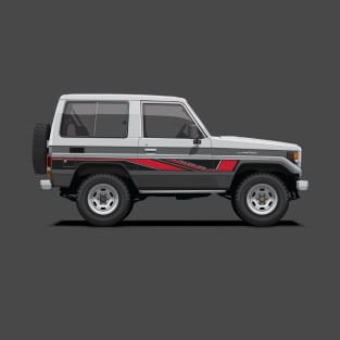 Land Cruiser 70 SWB Silver - Grey (BJ71V) T-Shirt