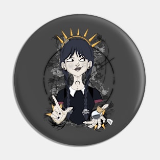 Wednesday gothic girl Pin