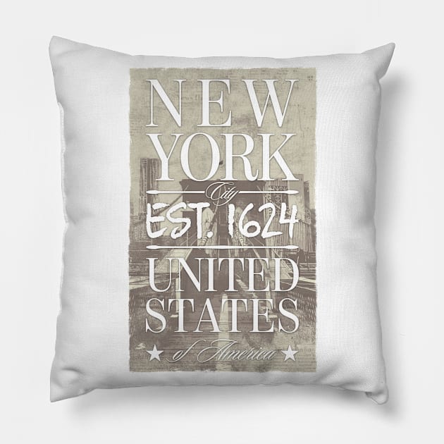 New York City Pillow by Drop23