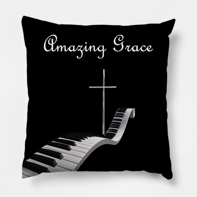 Amazing Grace Pillow by EloiseART