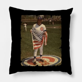 Rick Monday in Chicago Cubs Pillow