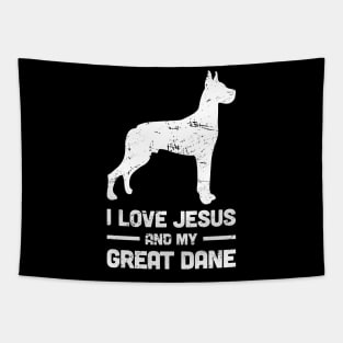 Great Dane - Funny Jesus Christian Dog Tapestry