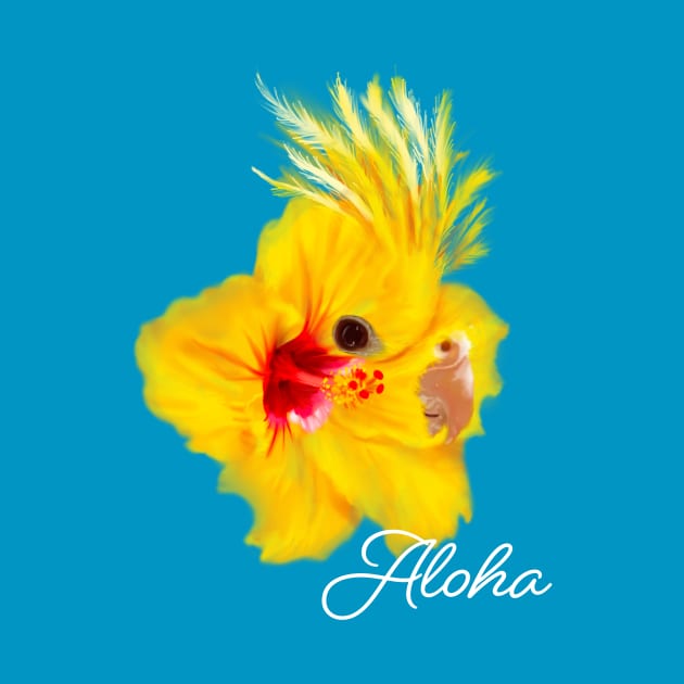 Aloha Cockatiel by mkeeley