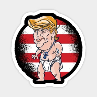 Baby Donald Trump Sore loser Magnet