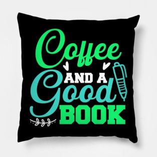 Coffee and a good book reading lover Pillow