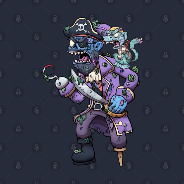 Zombie Pirate Captain by TheMaskedTooner