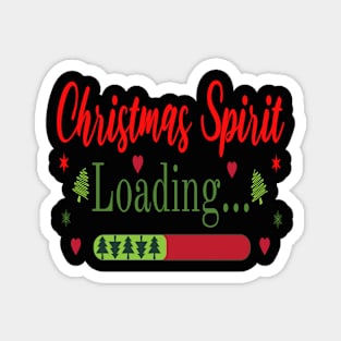 Christmas Spirit Loading Funny Xmas Magnet