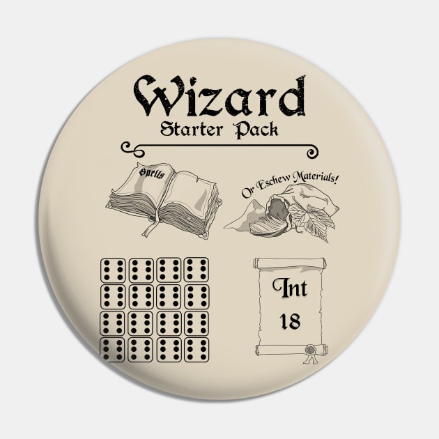 Wizard Starter Pack Pin by DigitalCleo