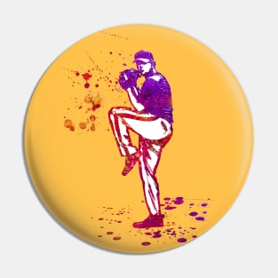 Baseball Pitcher in Windup position - a04 Pin