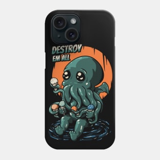 Ice Cream Destroyer - Baby Cthulhu Mask Phone Case