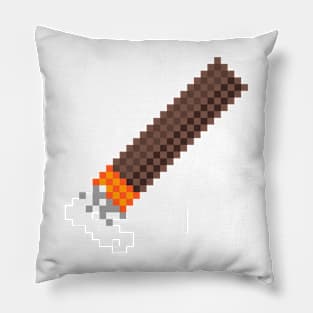 pixel cigar Pillow