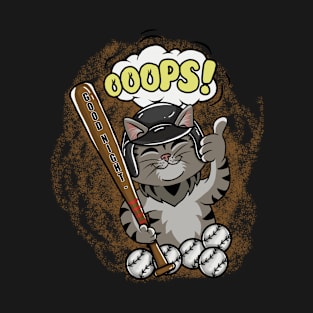 Cat baseball T-Shirt