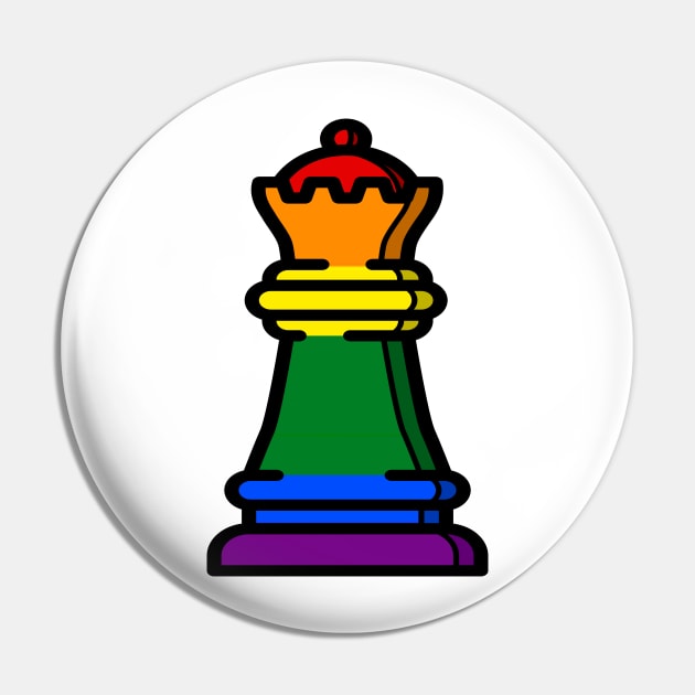 gay pride chess queen Pin by goatboyjr