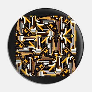 Futuristic Blocks Seamless Geek Pattern Pin