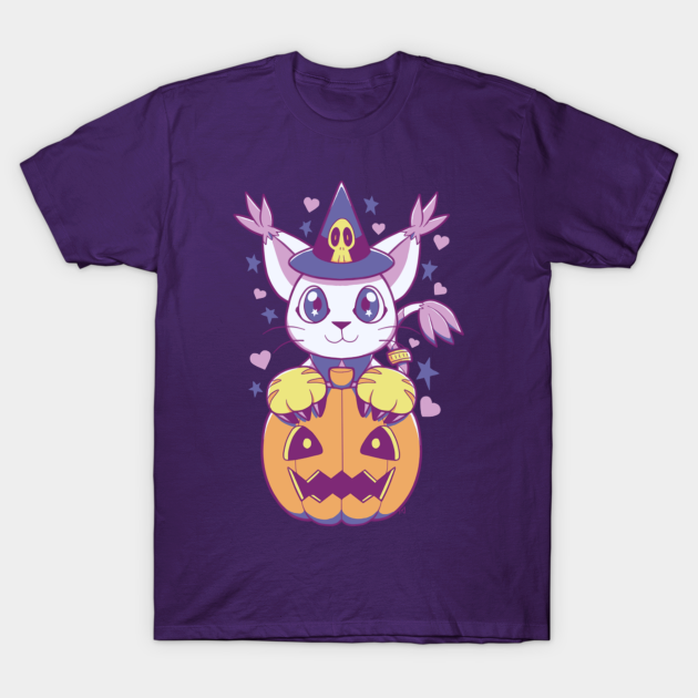 Happy Meowloween V1 - Digimon Adventure Tri - T-Shirt | TeePublic