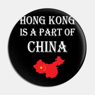 Hong Kong is a part of China Pin