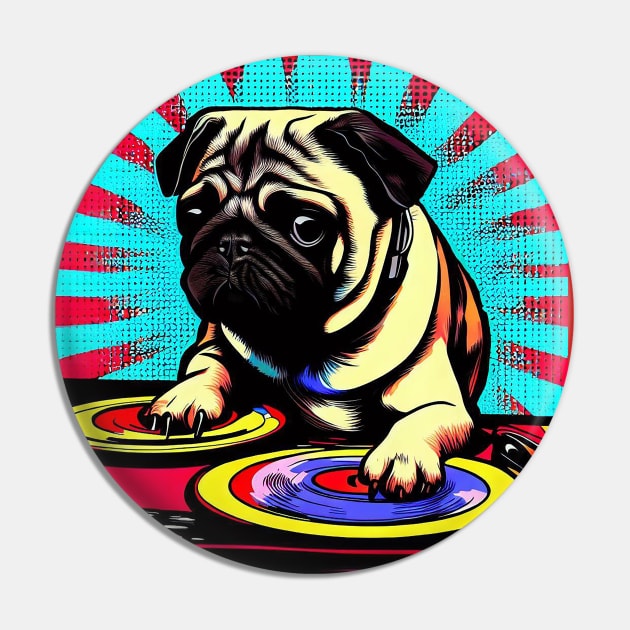 Pug DJ Pin by Pickledjo