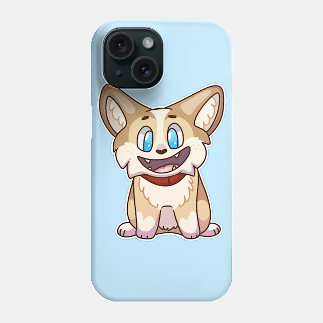 Happy Corgi Phone Case by Catbreon