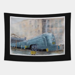 Mercury Train of the New York Central Railroad - Watercolour Tapestry