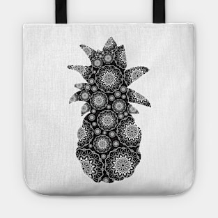 Zentangle Pineapple Mandala Tote