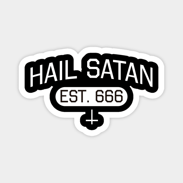 Hail Satan Est 666 Airlines Magnet by dconciente