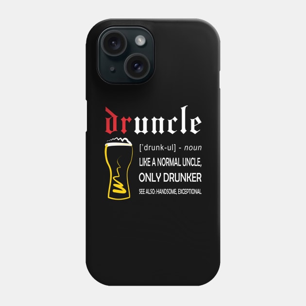 Beer Funny Drunk Uncle Phone Case by padune