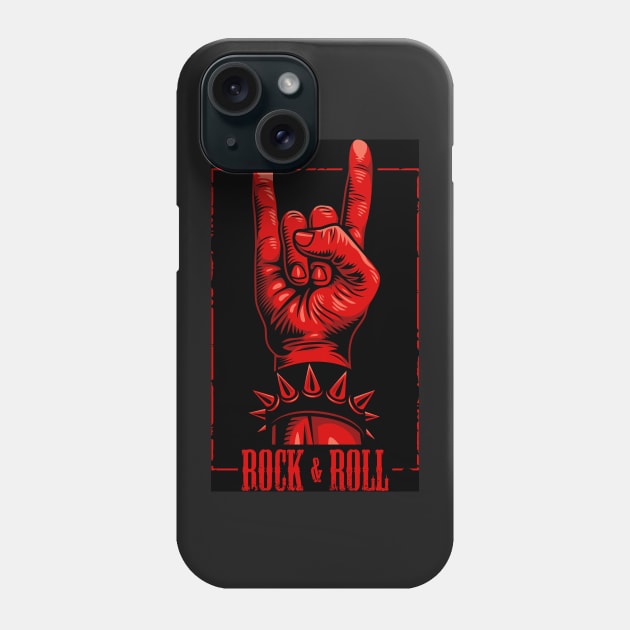 Rock & Roll Phone Case by ShirtDigger