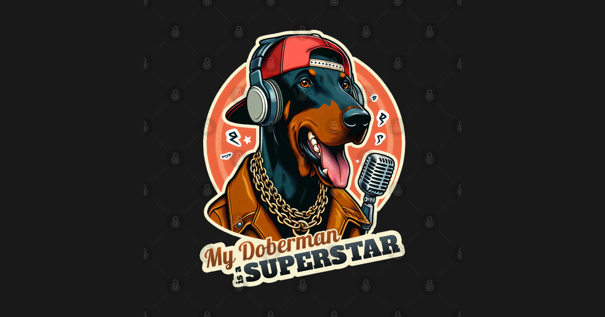 Rapper Doberman - Rapper Doberman - T-Shirt | TeePublic