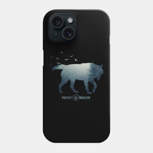 Protect Wildlife - Nature - Wolf Silhouette Phone Case