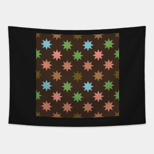 Stars on Brown Tapestry