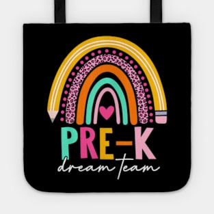 Cute Pre-K Dream Team Back To School Teacher Kids Women Tote