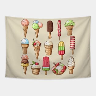 ice cream hand dawn collection Tapestry