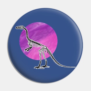 Dinosaur Skeleton in Space Pin