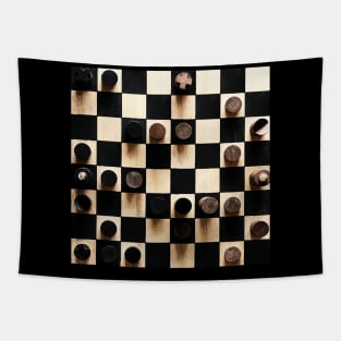 Wooden Chess Board Tapestry