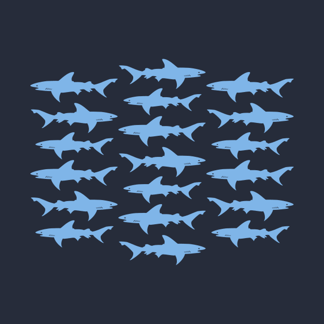 School of Sharks by AntiqueImages