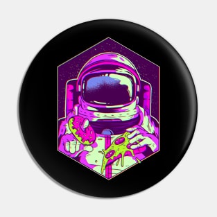 Space Astronaut Junk Food Love Pin